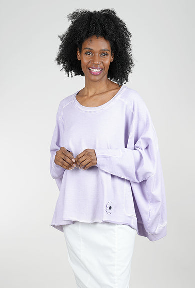 Pluslavie Wide Short Sweat, Violet 