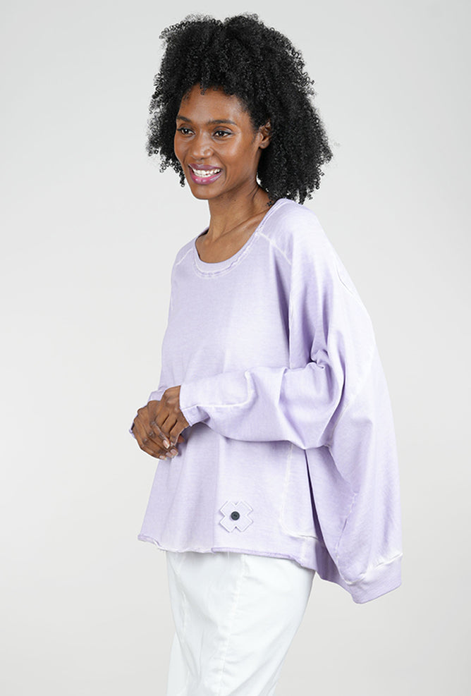 Pluslavie Wide Short Sweat, Violet 