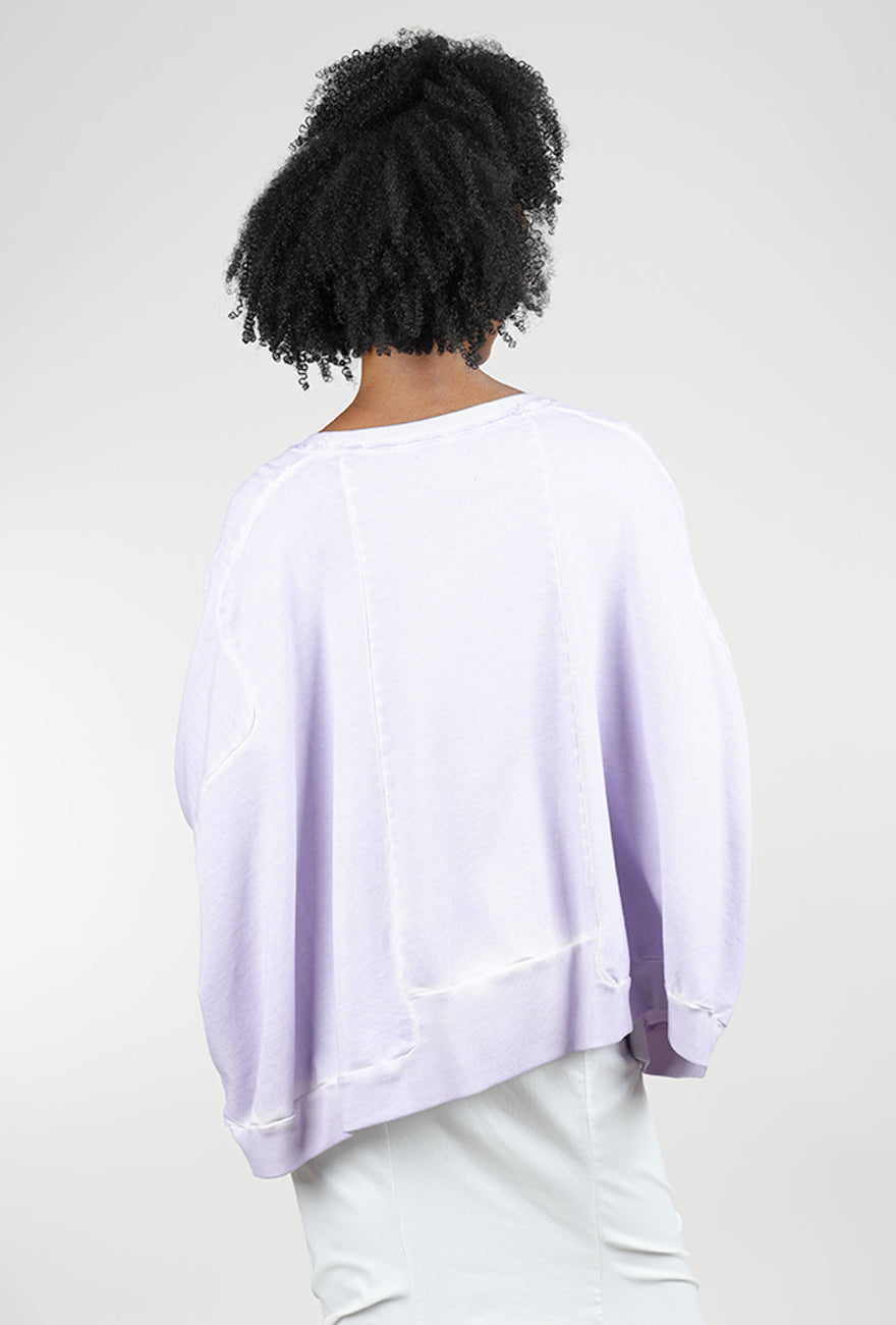 Pluslavie Wide Short Sweat, Violet 