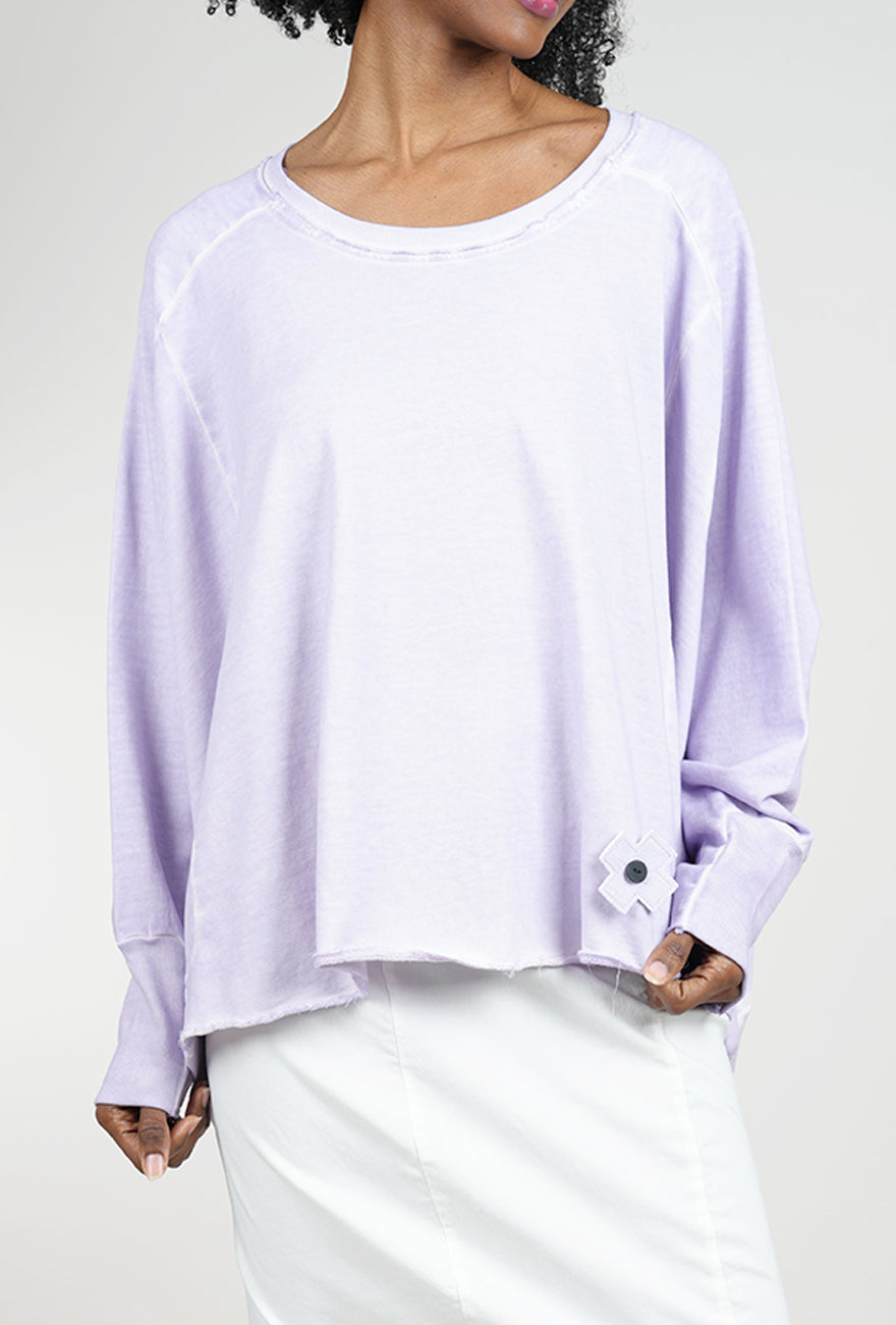 Pluslavie Wide Short Sweat, Violet 