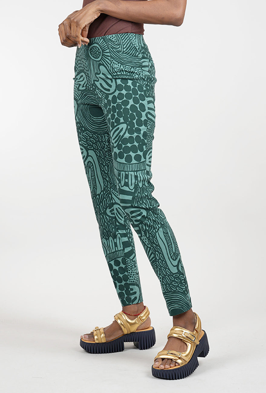 Rundholz Sig Stretch Slim Trouser, Tree Print 
