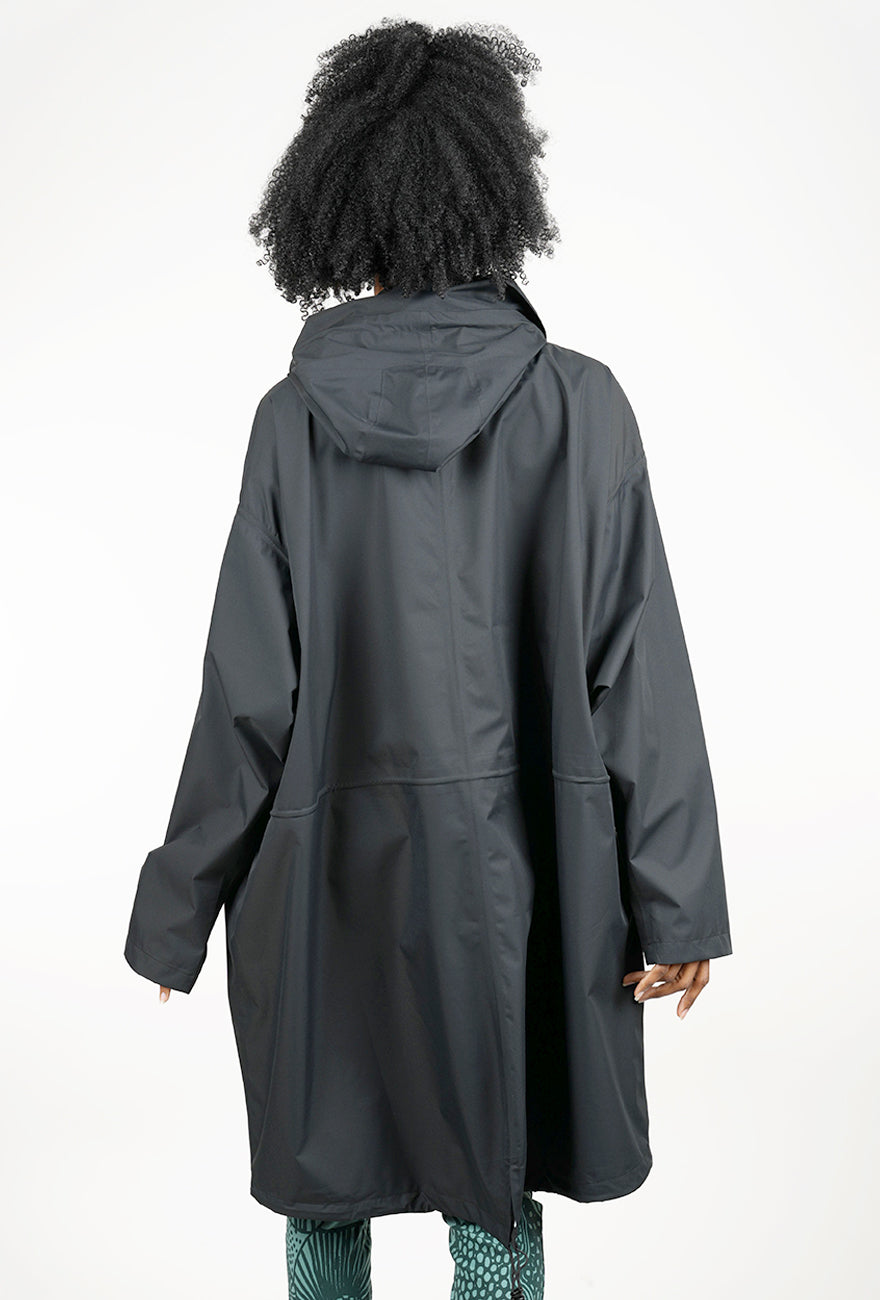 Rundholz Pouch Pocket Raincoat, Black 