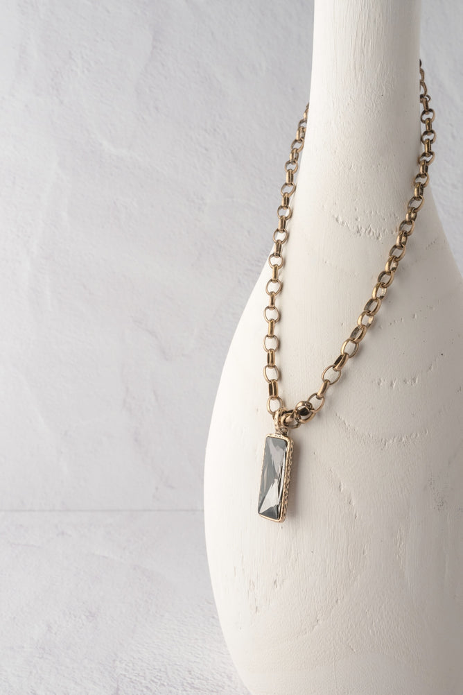 Escape from Paris Antique Gold Short Necklace 