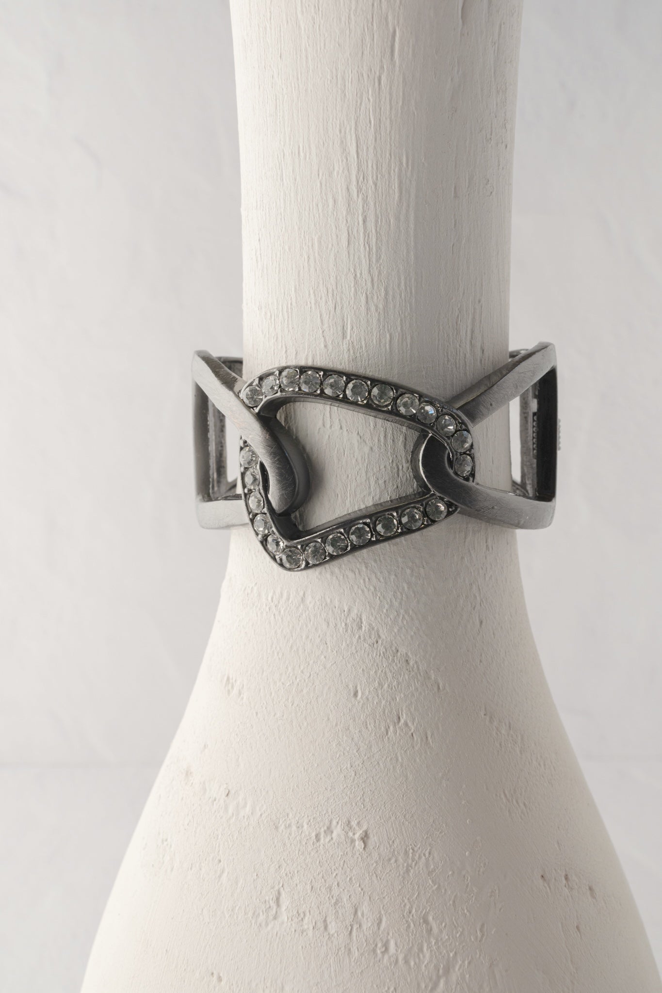 Escape from Paris Hematite Open Chain Hinged Cuff 