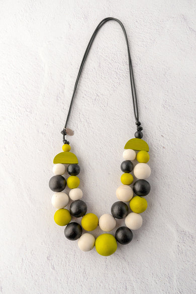 Sylca Designs Zuri Necklace, Lime 