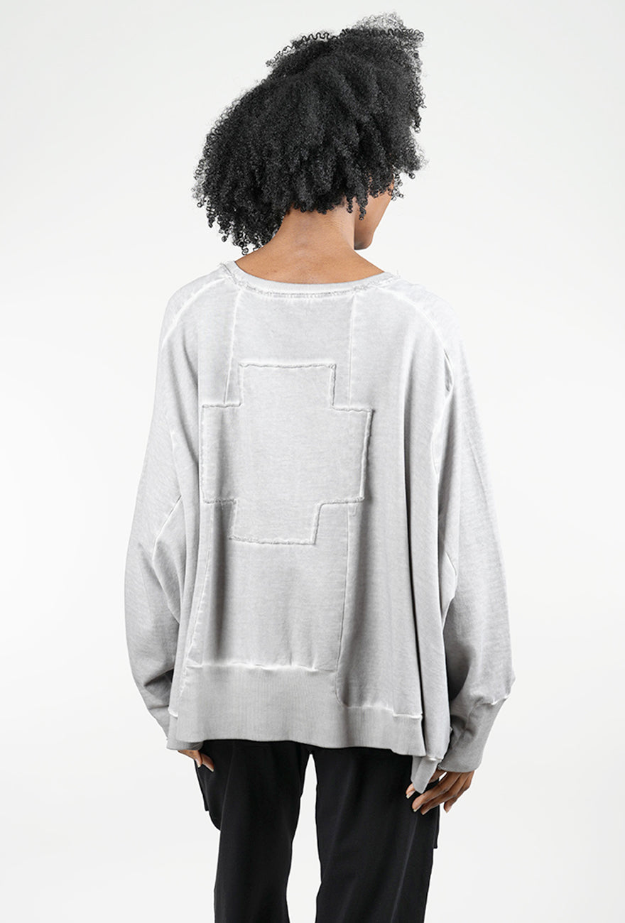 Pluslavie Wide Short Sweat, Cement Plus 