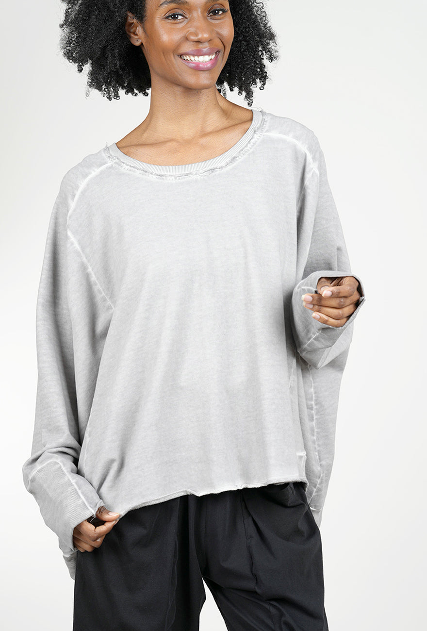 Pluslavie Wide Short Sweat, Cement Plus 