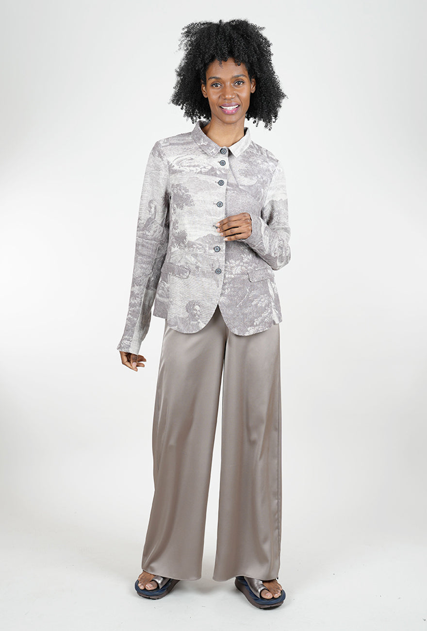 Rundholz Linen Pastoral Jacket, Amber Print 