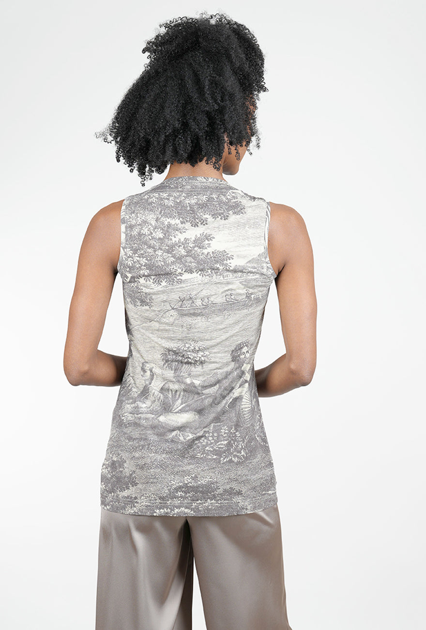 Rundholz Albrecht Knit Tank, Amber Print 