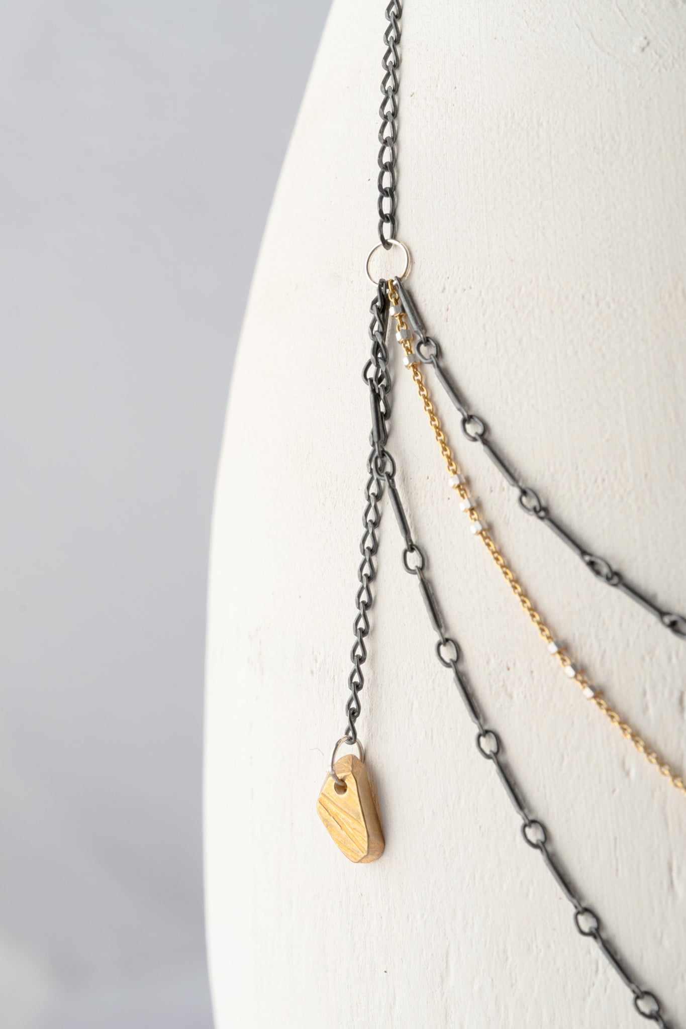 Chikahisa Studio Layered Mixed Metal Necklace 