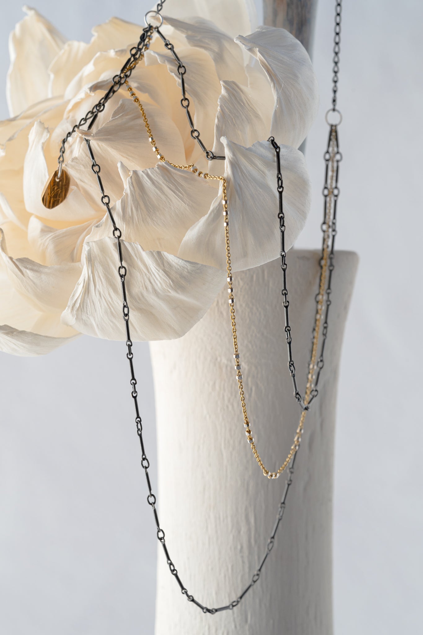 Chikahisa Studio Layered Mixed Metal Necklace 