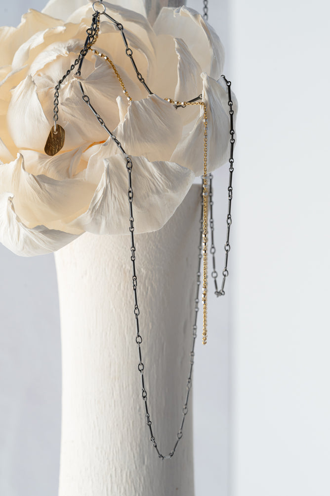Chikahisa Studio Layered Mixed Metal Necklace 