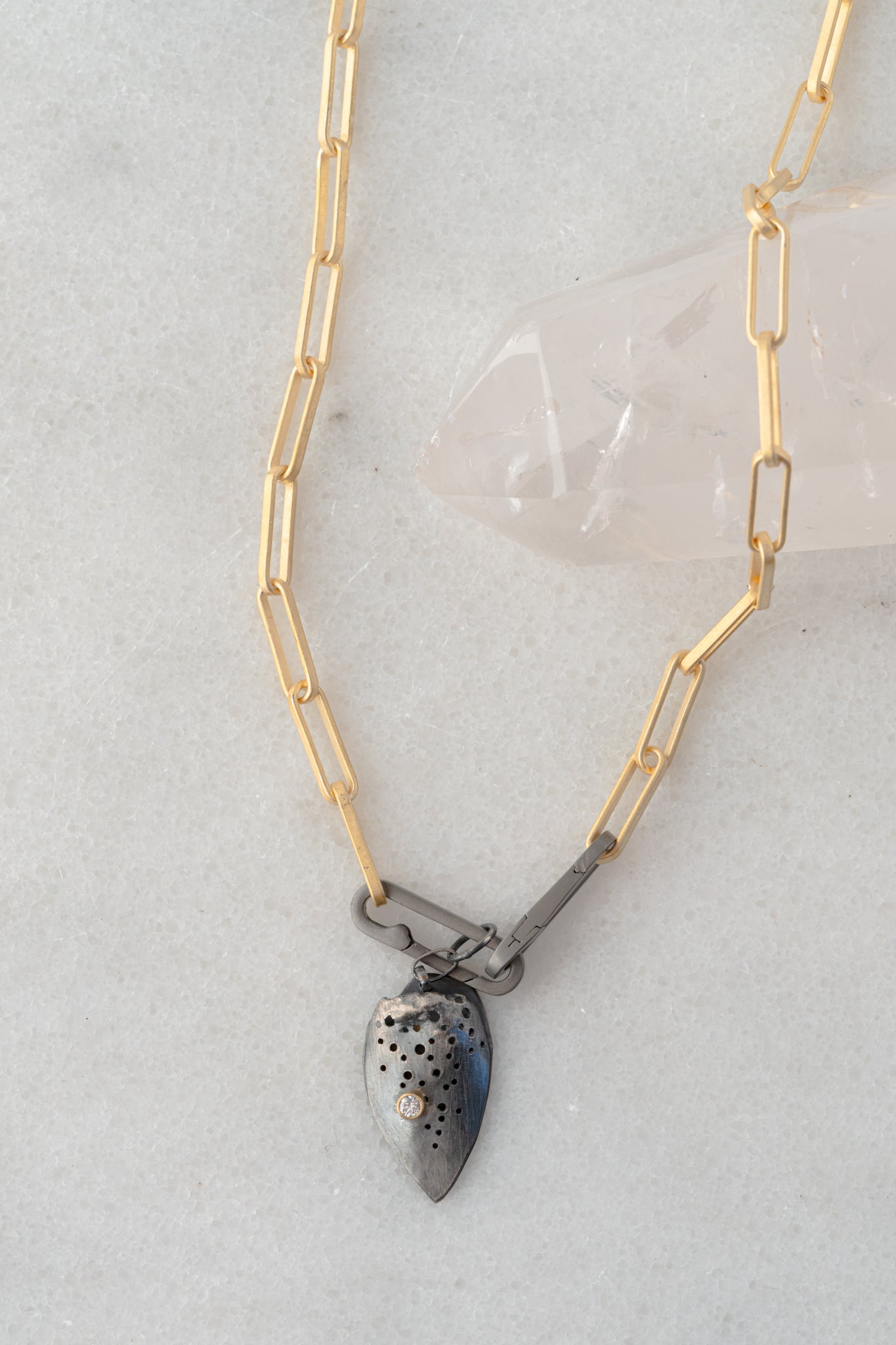 Chikahisa Studio Desire Talisman Gold Link Necklace, 18 inch 