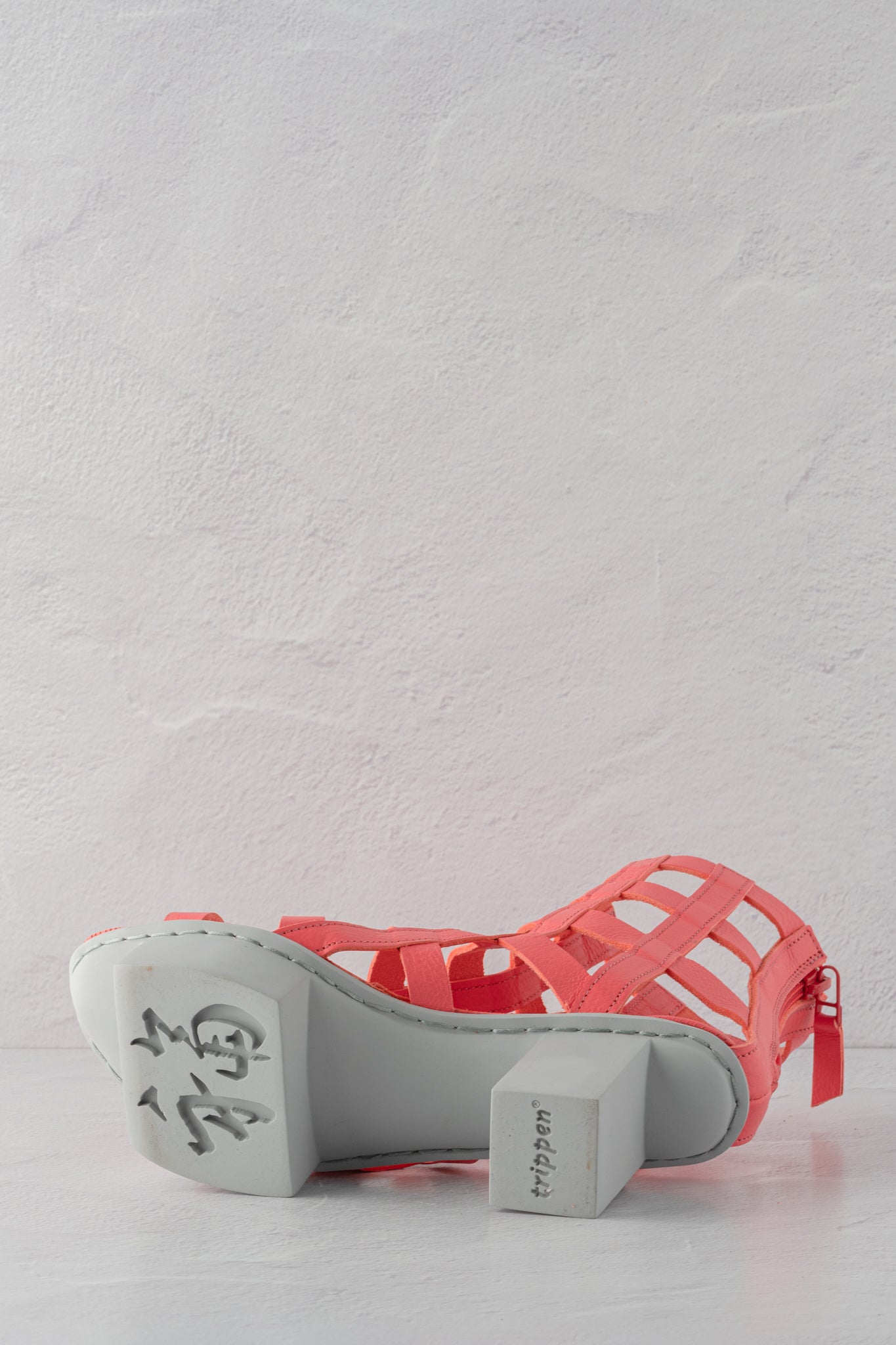 Trippen Shoes Aviary Happy. Coral 