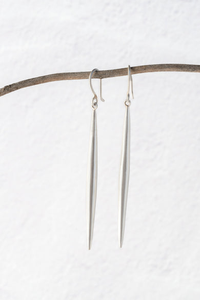Jane Diaz Spike Drop Earrings, Sterling Silver 