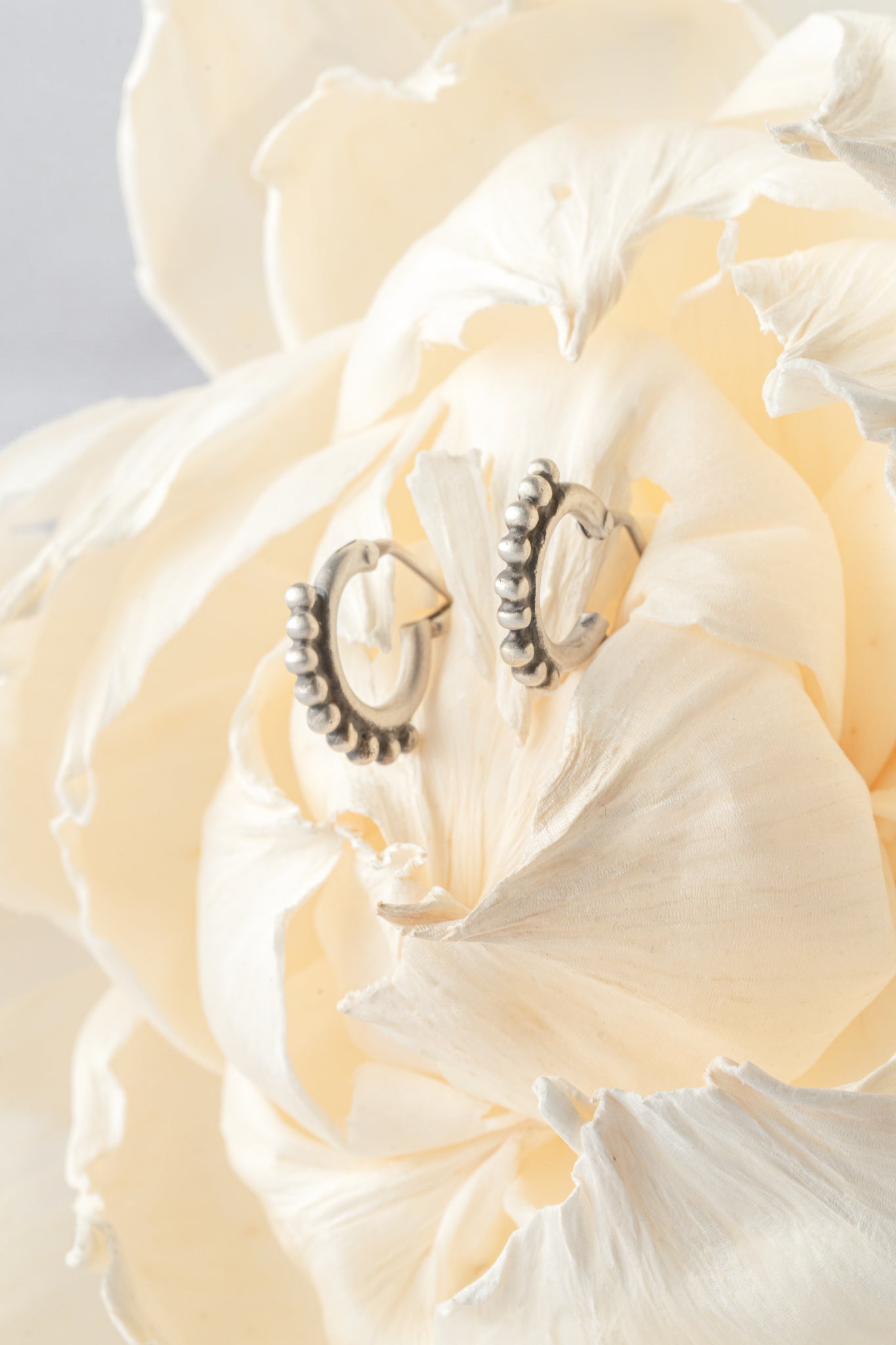 Jane Diaz Dainty Granulated Hoop 