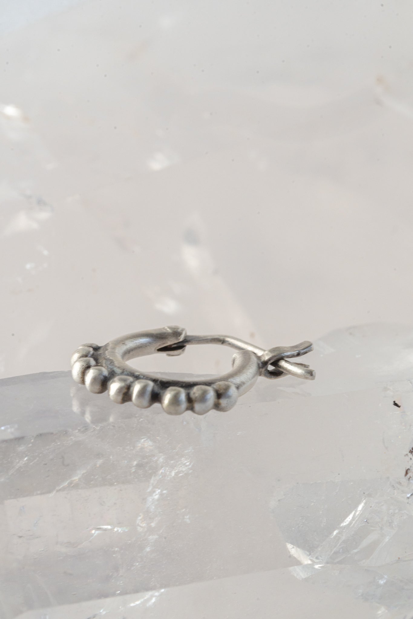 Jane Diaz Dainty Granulated Hoop 