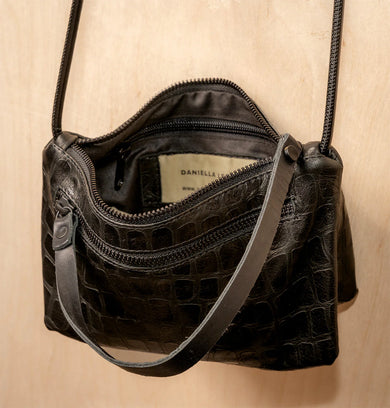 Daniella Lehavi Lorrie Clutch, Black Mosaic 