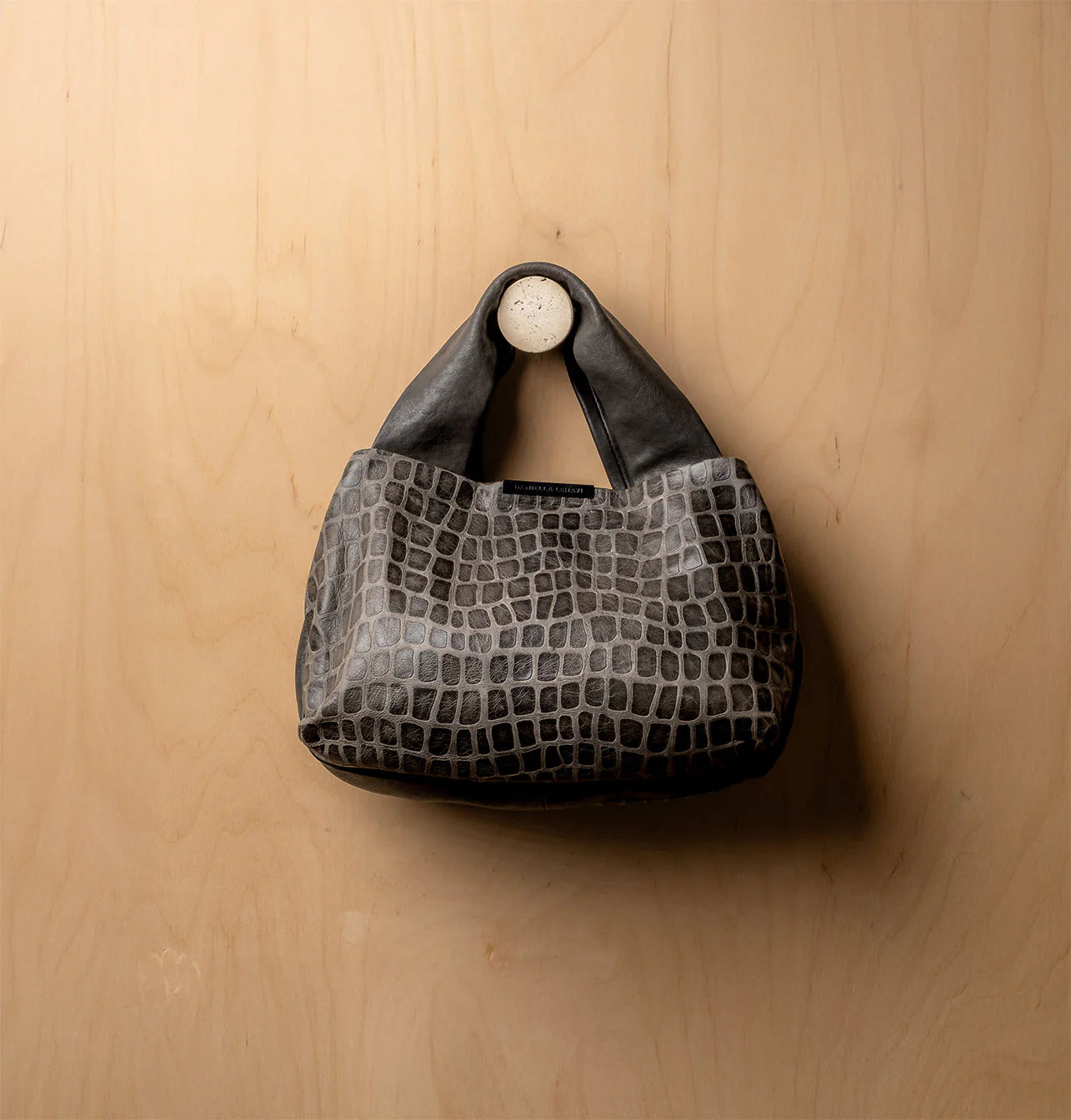 Daniella Lehavi Eveline Medium Satchel, Gray Mosaic 