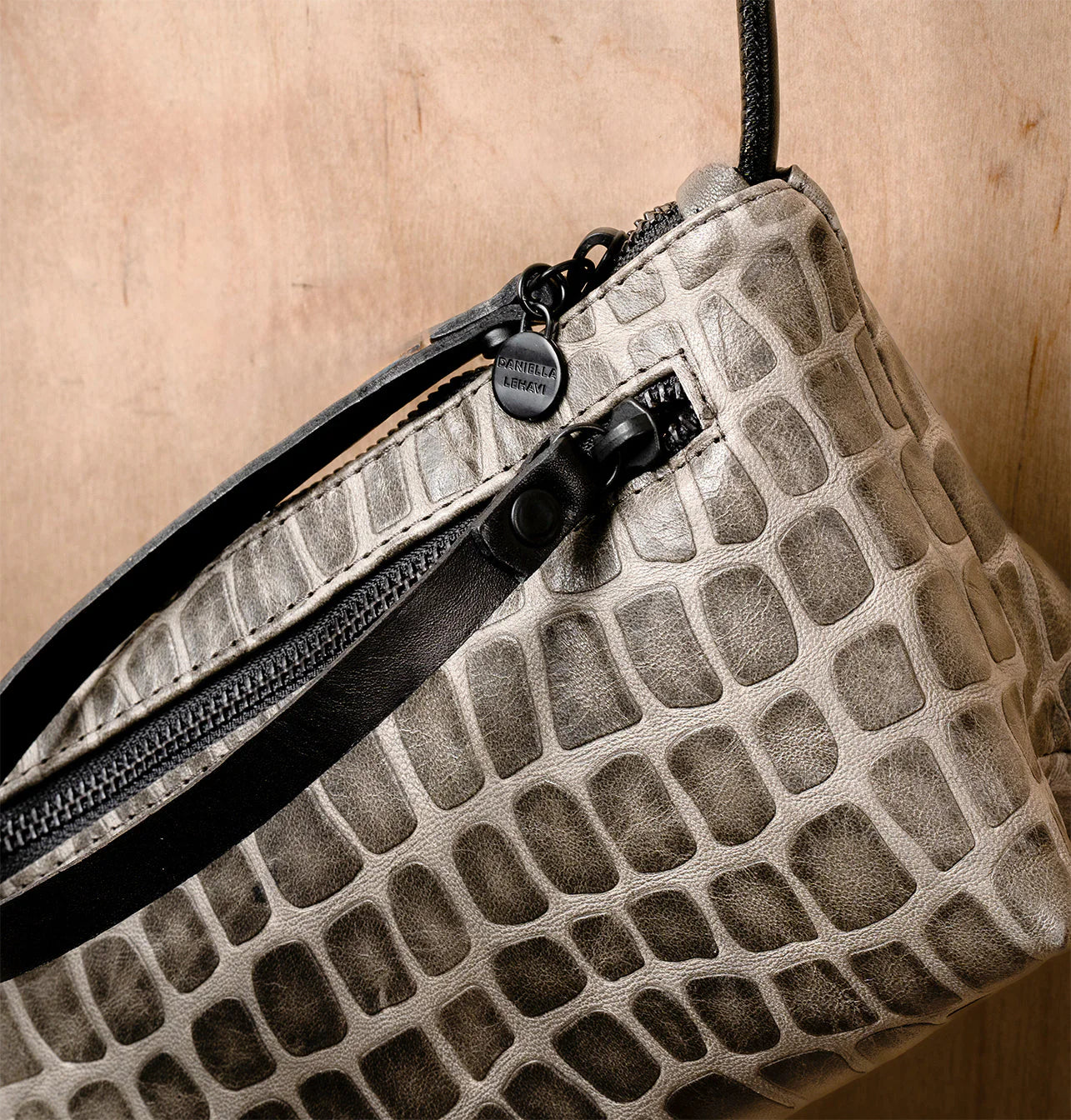 Daniella Lehavi Lorrie Clutch, Gray Mosaic 