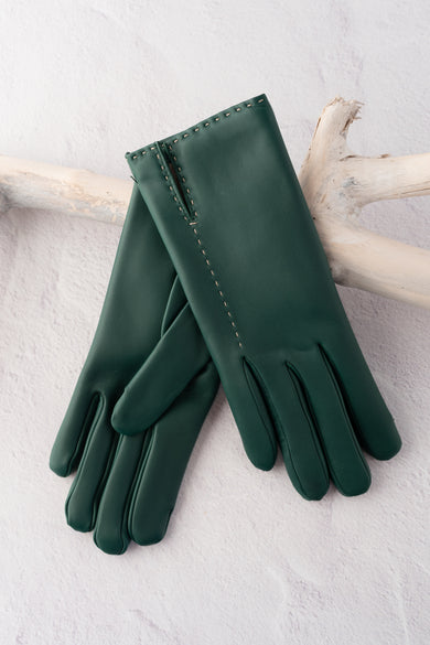 Santacana Madrid Lambskin Gloves, Forest 
