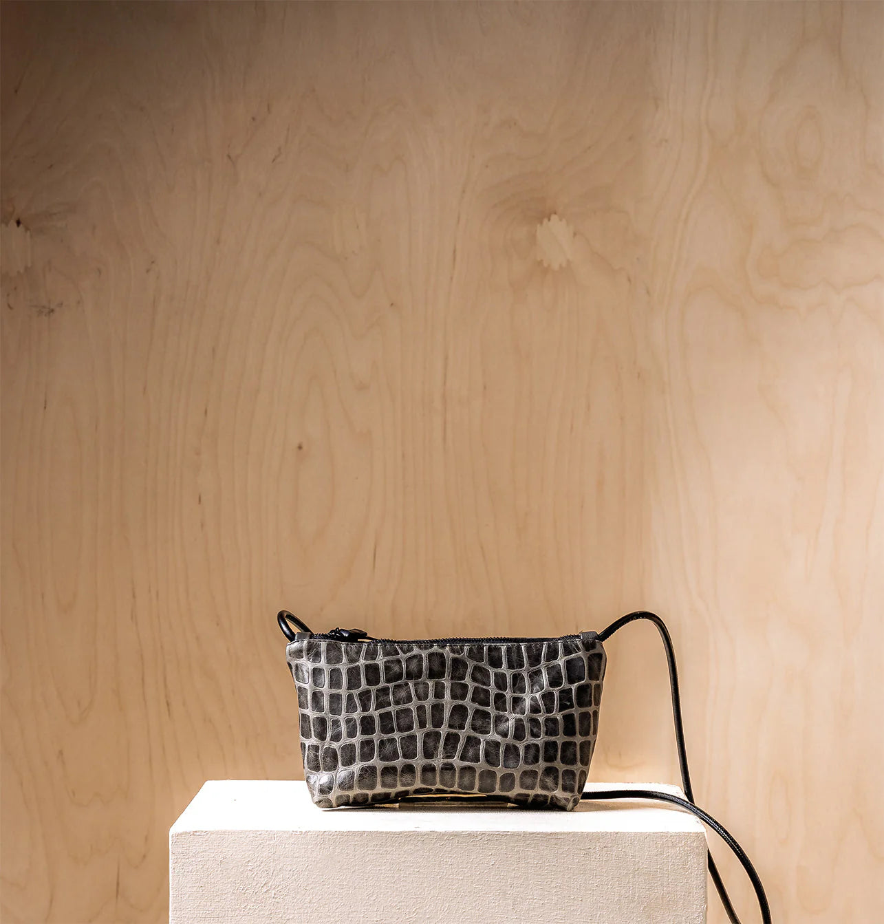 Daniella Lehavi Lorrie Clutch, Gray Mosaic 