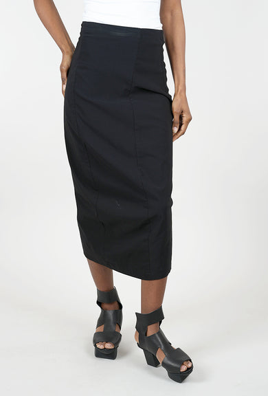 Rundholz Sig Stretch Essential Slim Skirt, Black 