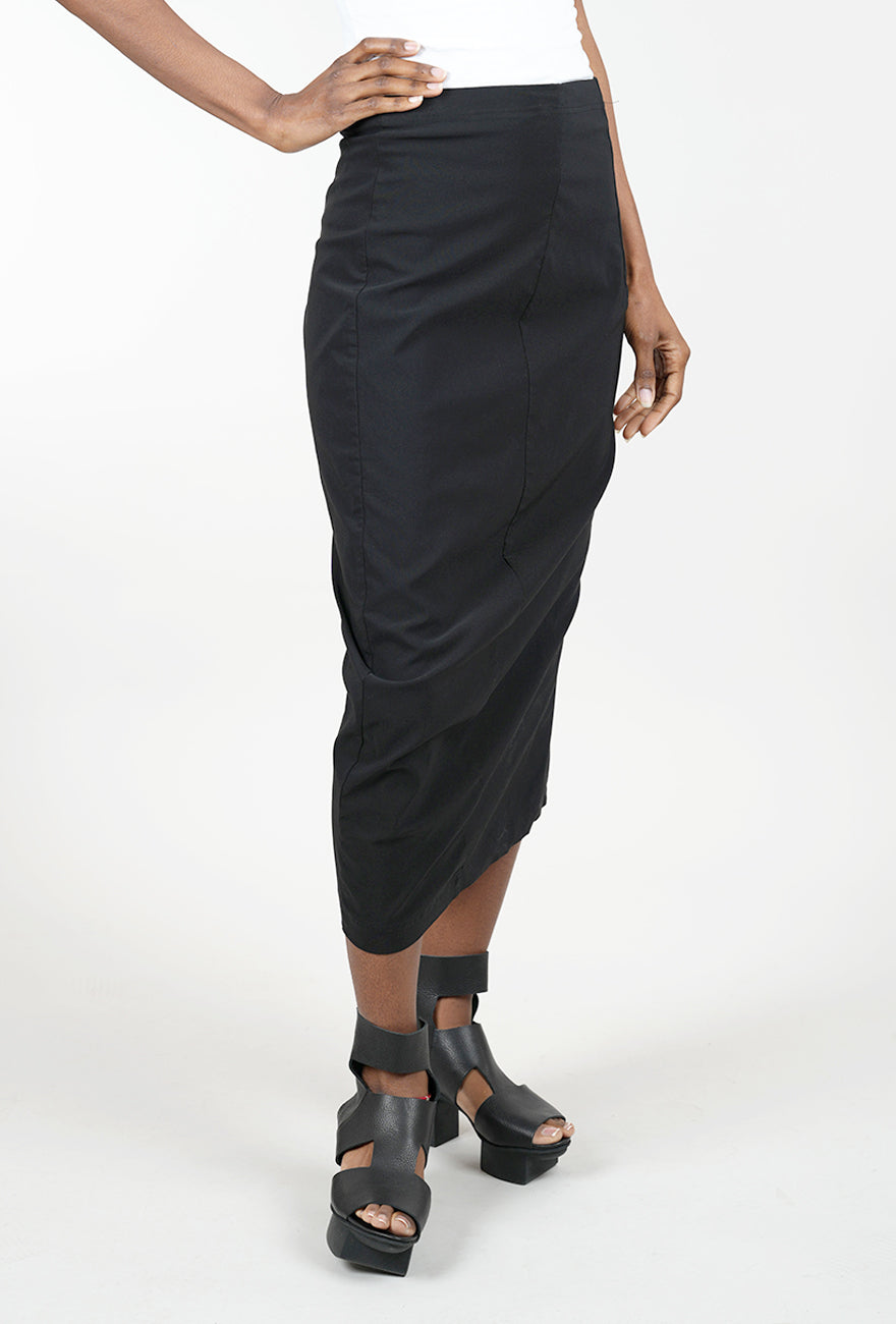 Rundholz Sig Stretch Essential Slim Skirt, Black 