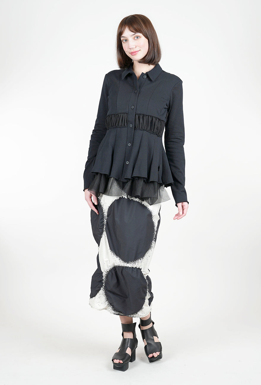 Pluslavie La Belle Mesh-Inset Jacket, Black 