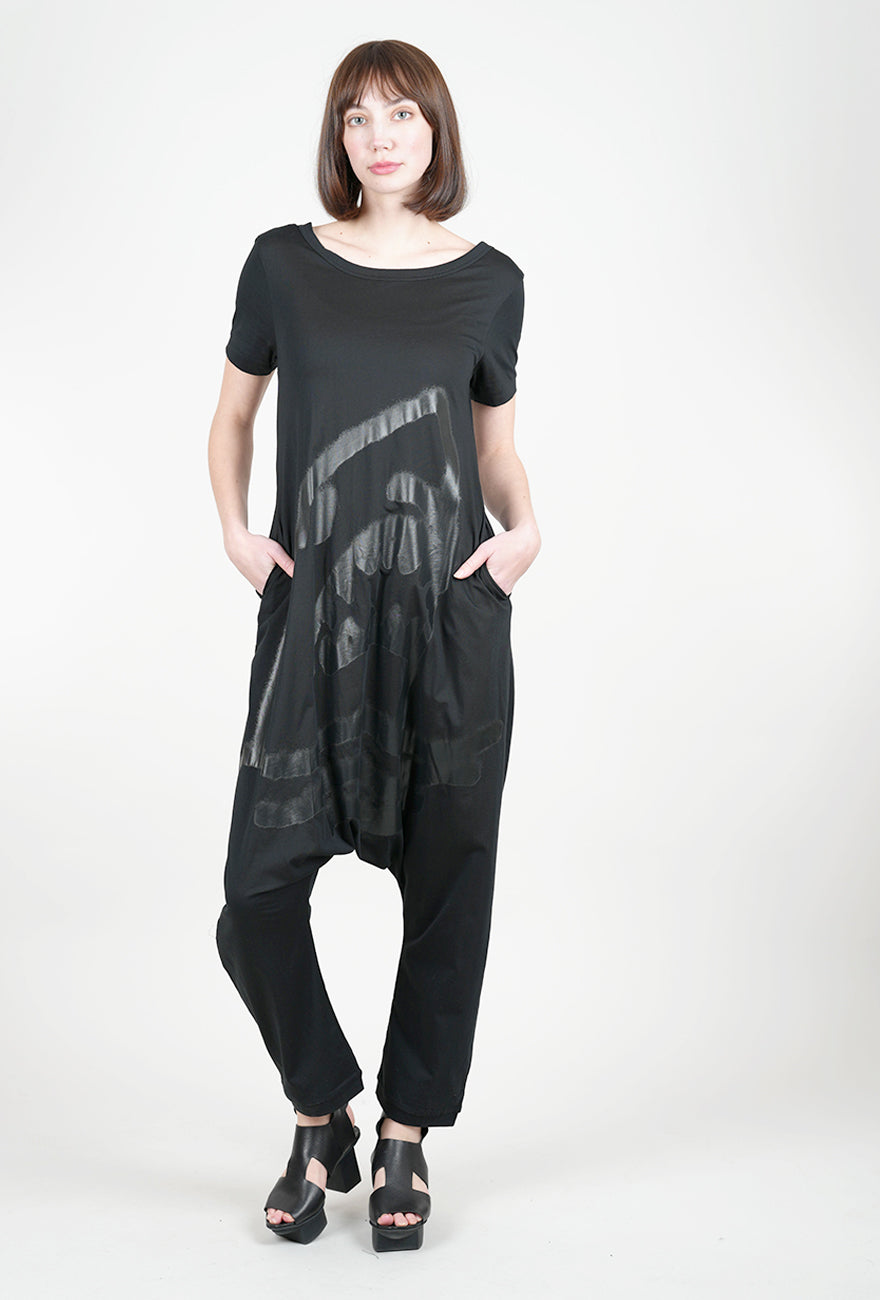 Rundholz Shark-Bitten Jumpsuit, Black 