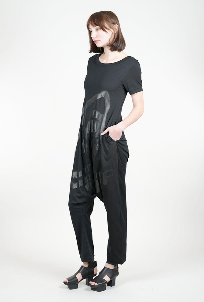 Rundholz Shark-Bitten Jumpsuit, Black 