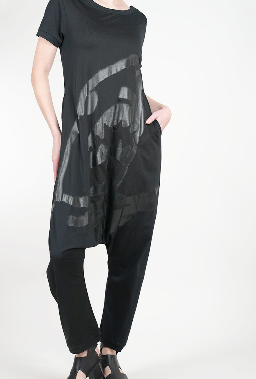 Rundholz Shark-Bitten Jumpsuit, Black 