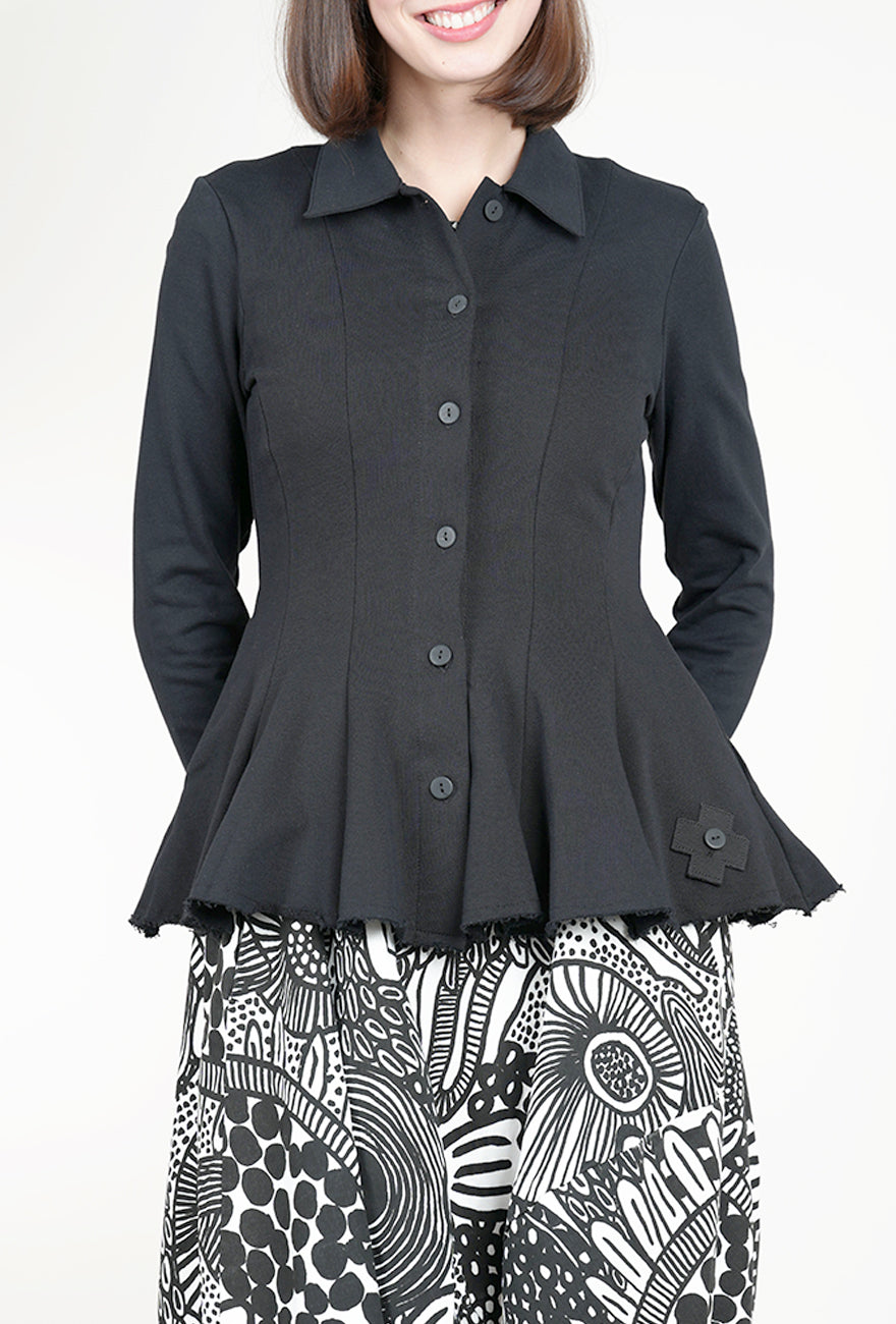 Pluslavie La Belle Sweat Jacket, Black 