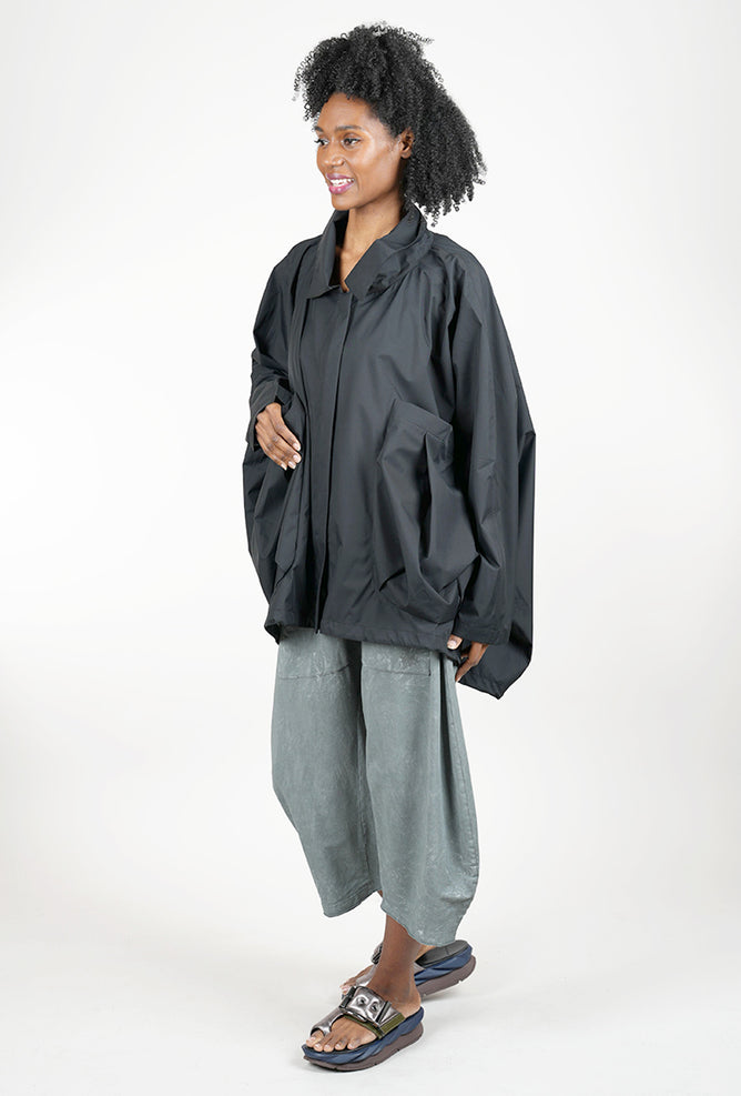 Rundholz Waterproof Short Swing Jacket, Black 