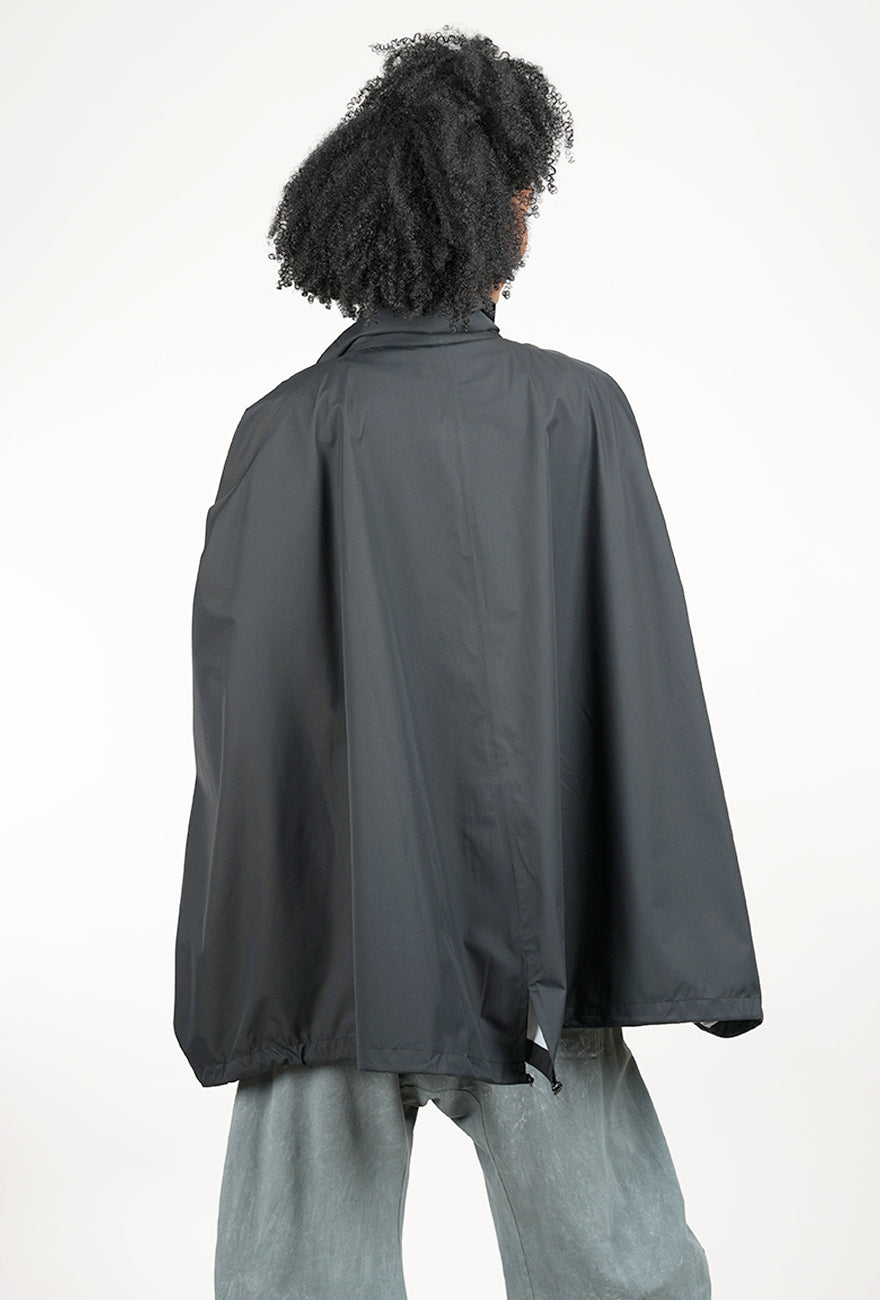 Rundholz Waterproof Short Swing Jacket, Black 