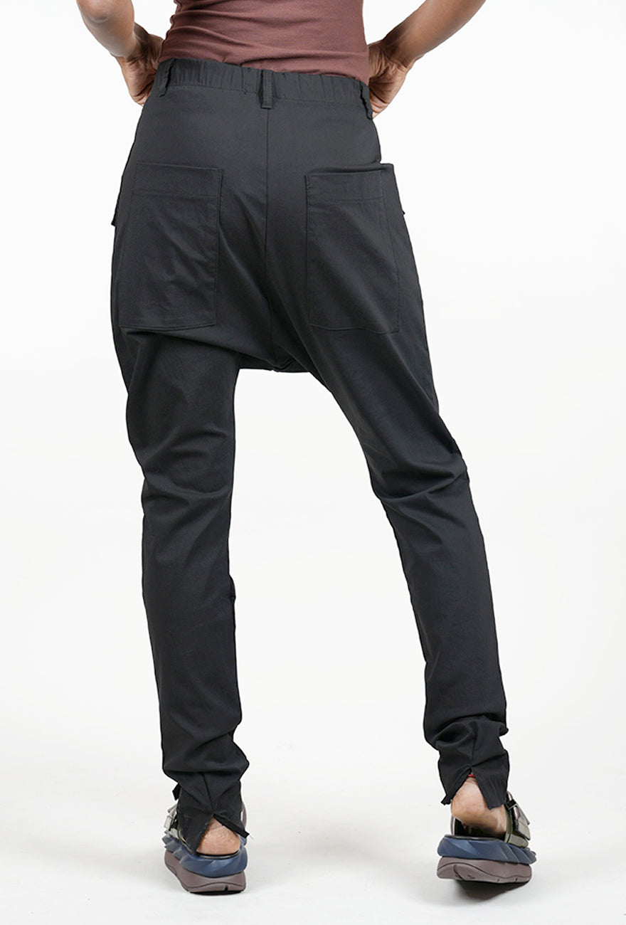 Pluslavie Poplin Pocket Pant, Black 