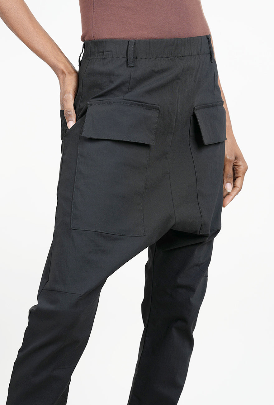 Pluslavie Poplin Pocket Pant, Black 