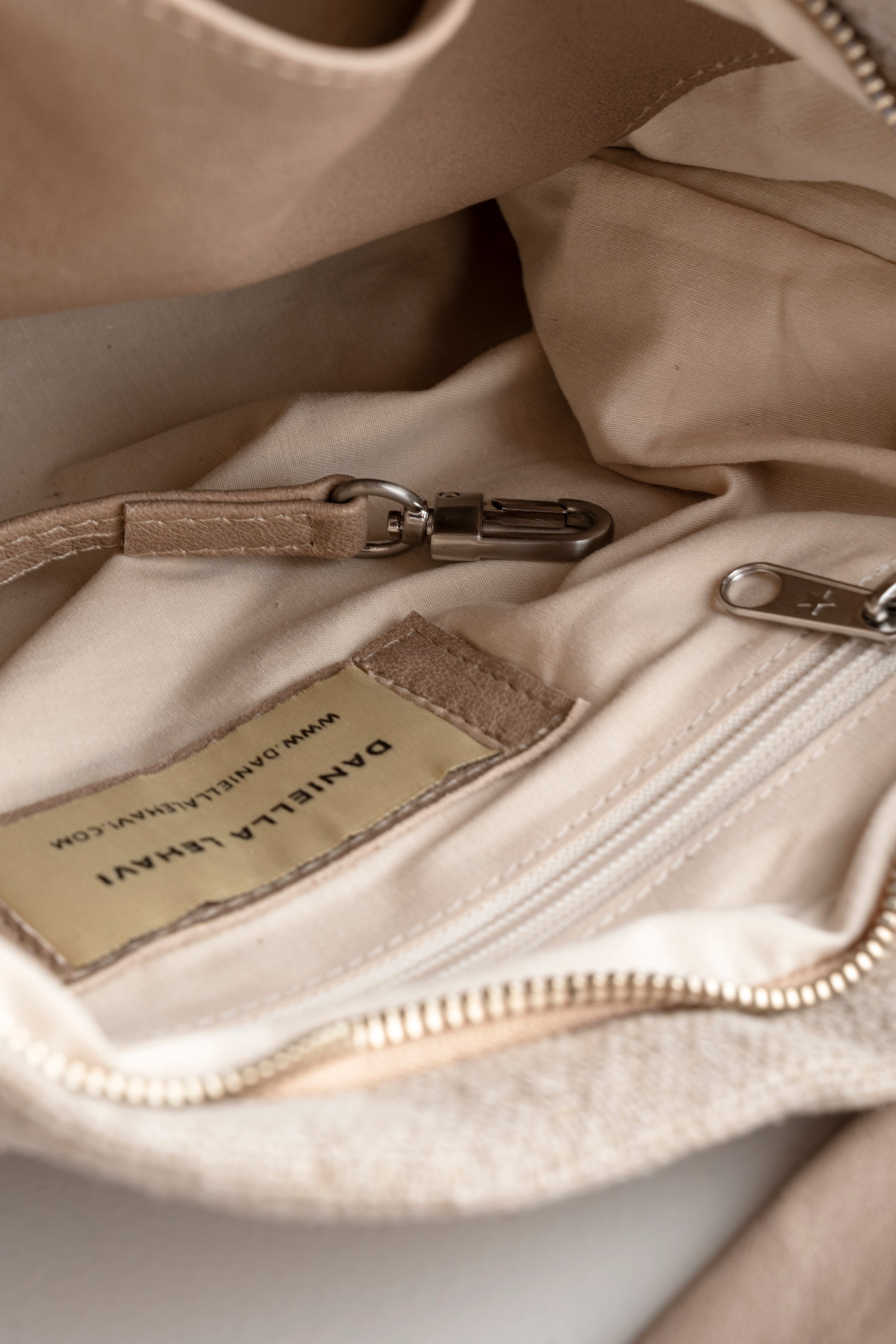 Daniella Lehavi Dallas Soft Crossbody Bag - Stonewash Mocca 