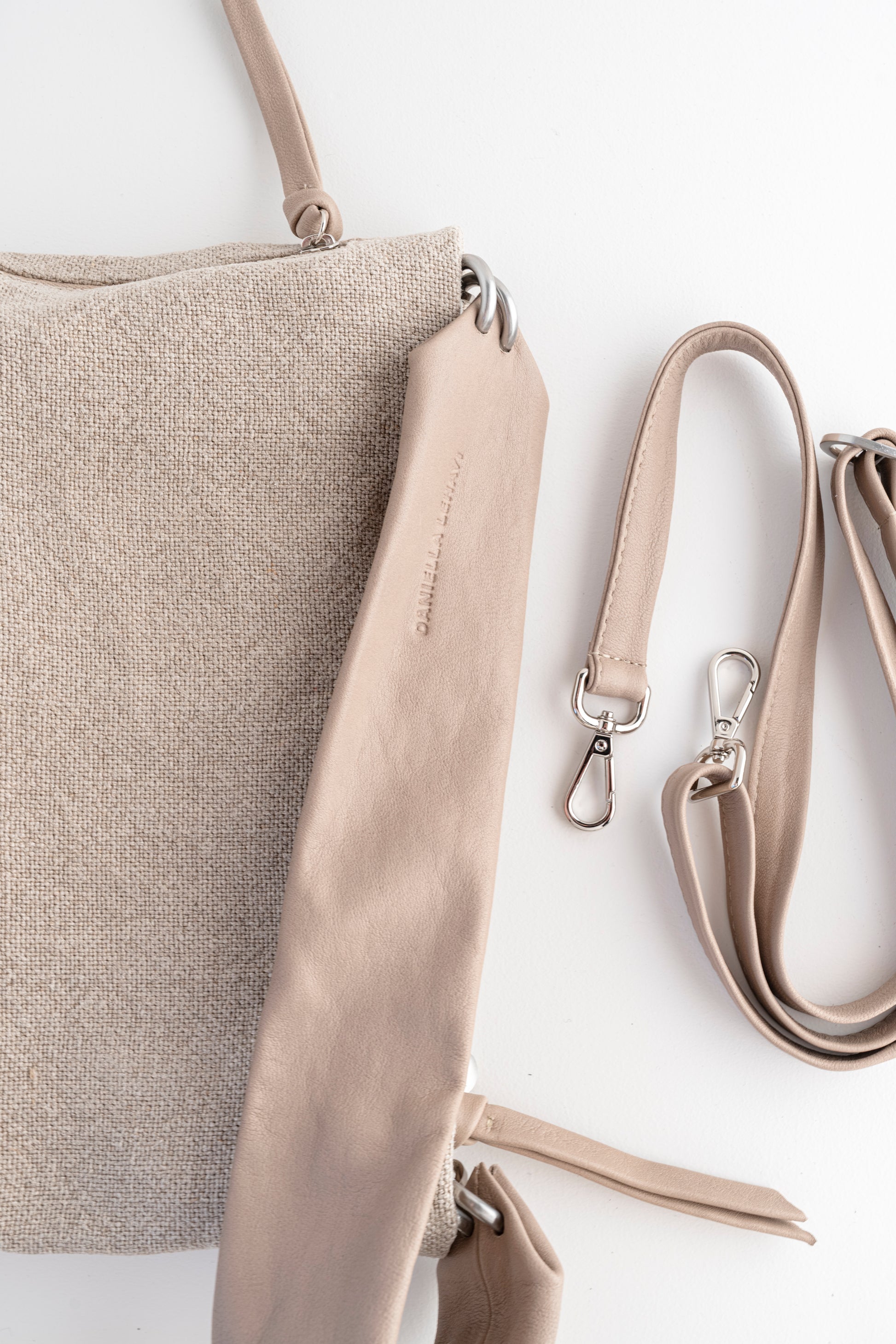 Daniella Lehavi Dallas Soft Crossbody Bag - Stonewash Mocca 