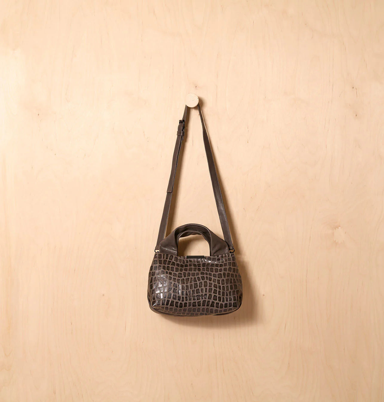 Daniella Lehavi Eveline Medium Satchel, Gray Mosaic 