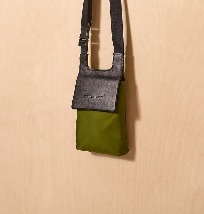 Daniella Lehavi Porto Phone Pocket Bag, Moss 