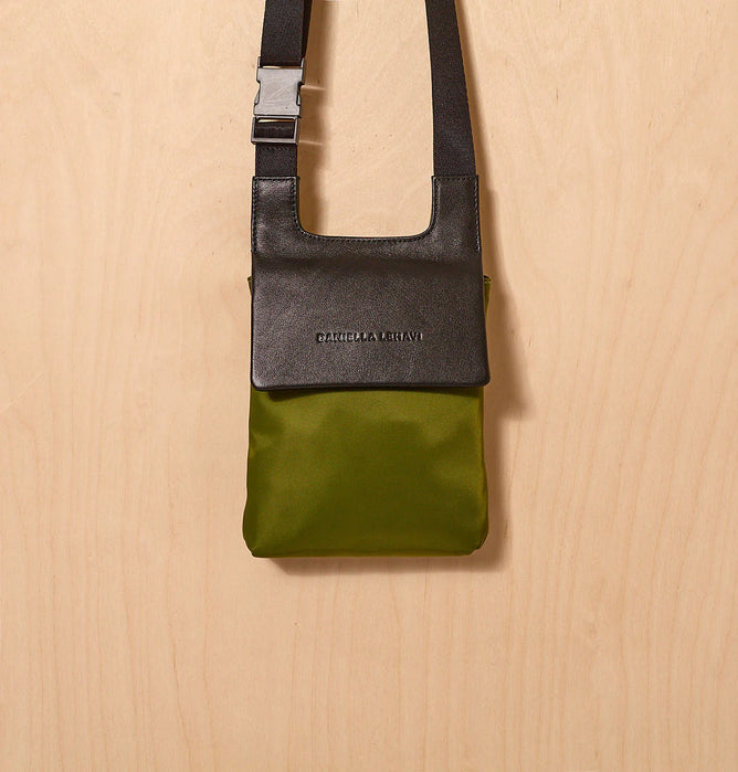 Daniella Lehavi Porto Phone Pocket Bag, Moss 