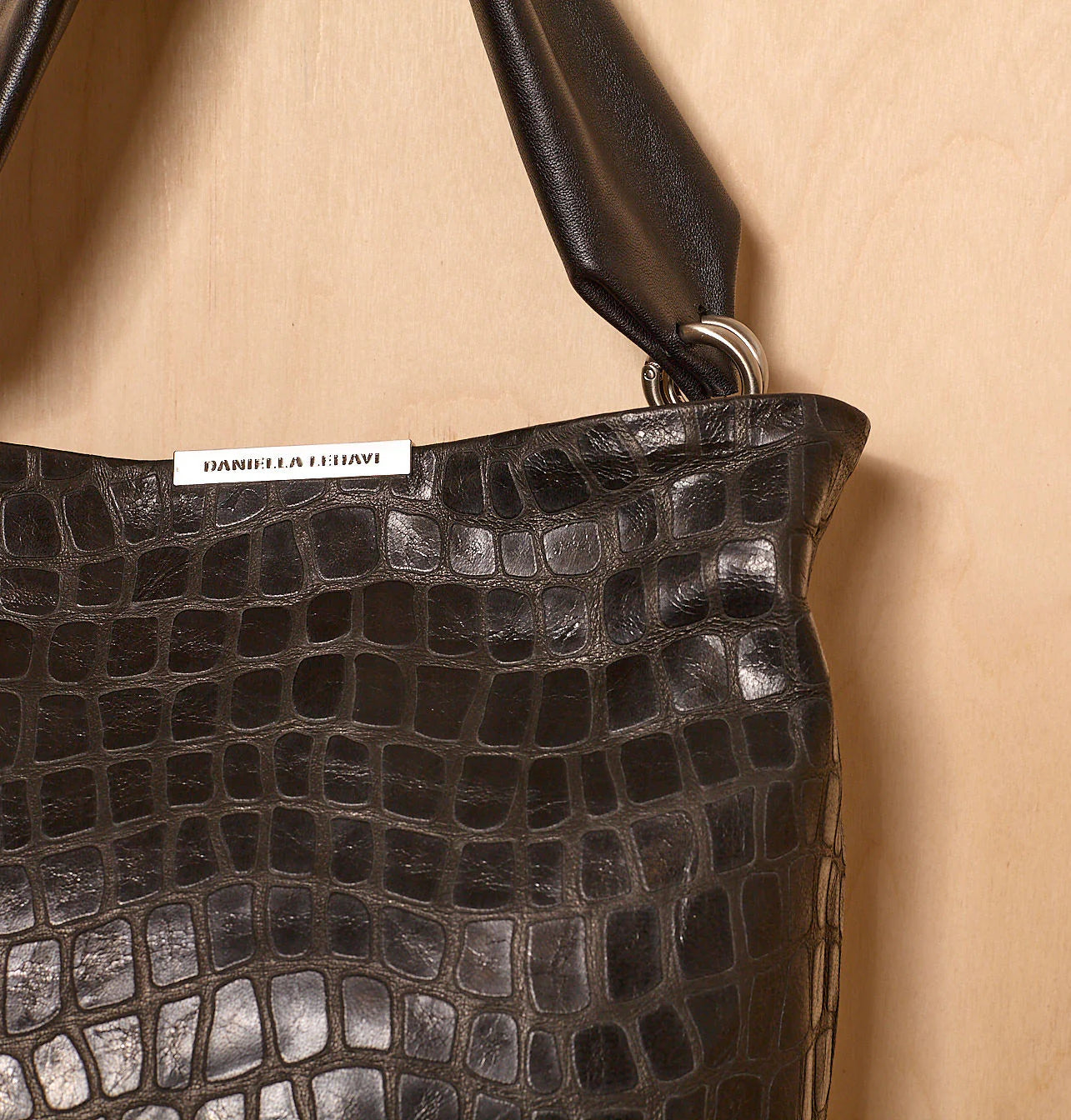 Daniella Lehavi Cartago Soft Tote, Black Mosaic 