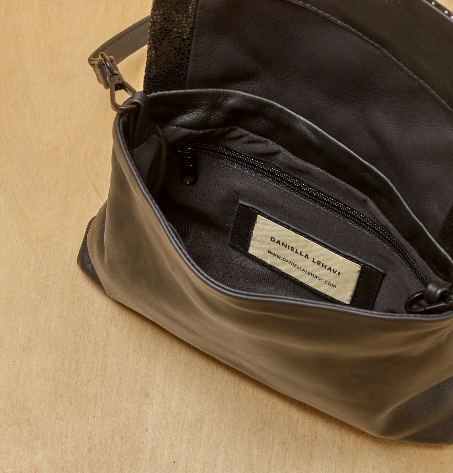 Daniella Lehavi Eva Clutch, Onyx 