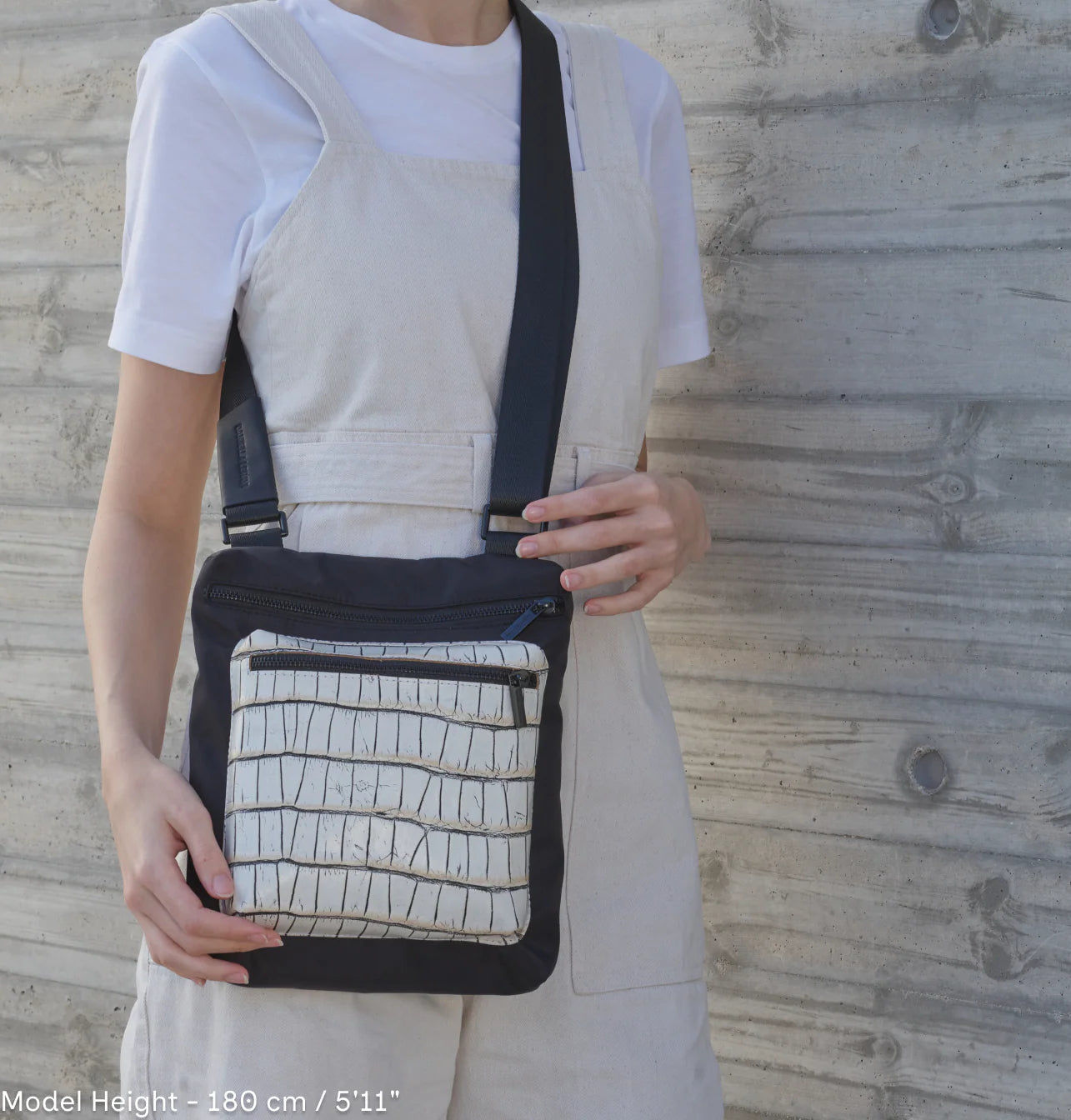 Daniella Lehavi Liverpool Crossbody Bag - Black and White 