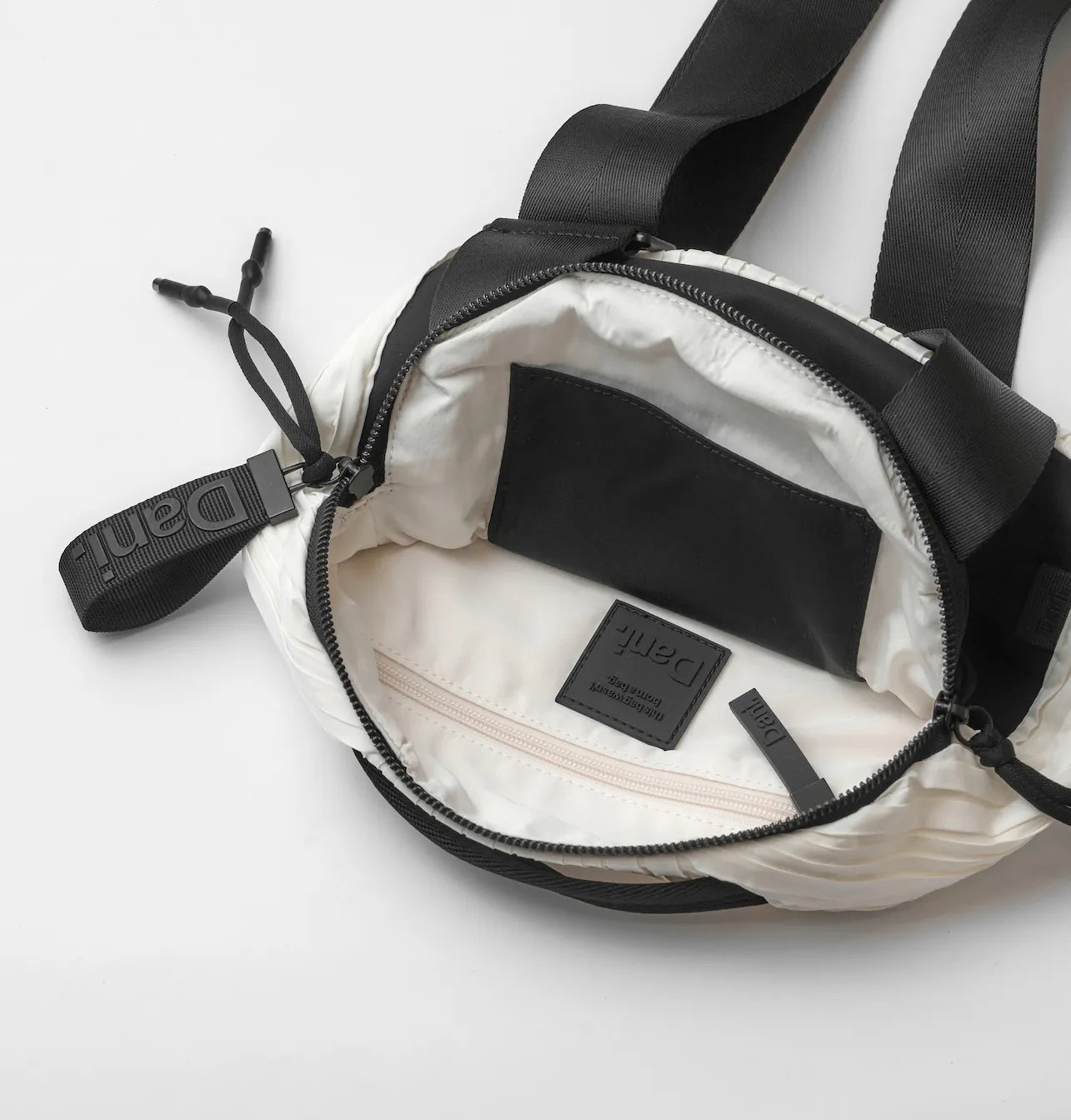 Daniella Lehavi Frankie Mini Crossbody Bag - Pleated White 