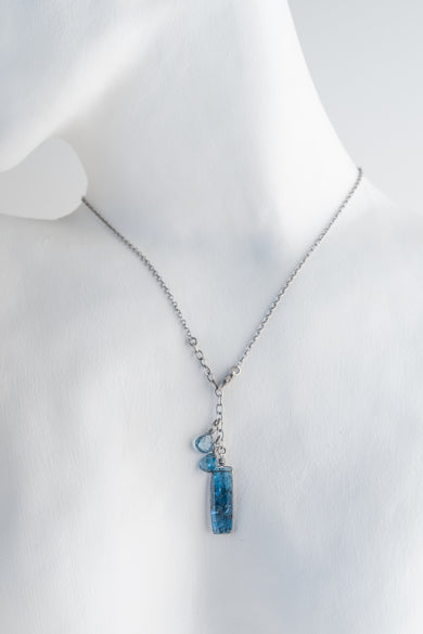 Deborah Woolfork Kyanite & Blue Topaz Pendant 