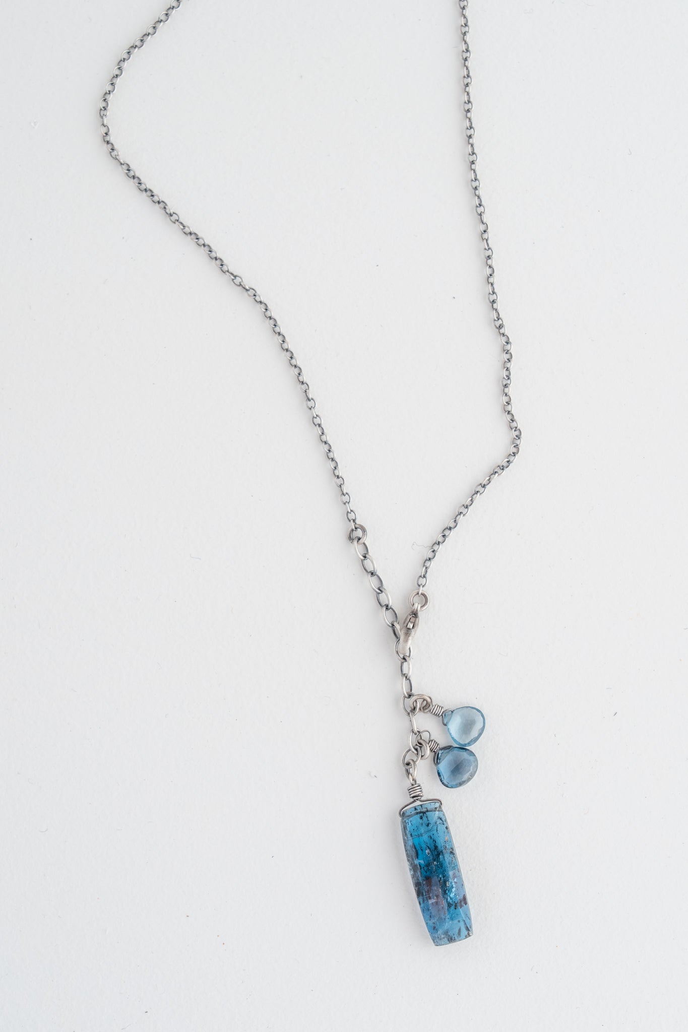 Deborah Woolfork Kyanite & Blue Topaz Pendant 