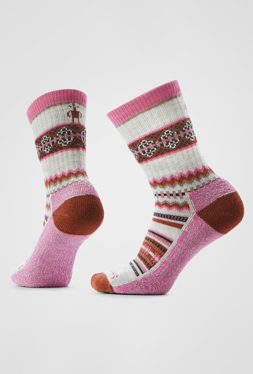 Smartwool Everyday Cozy Snowed In Crew, Garden Pink 