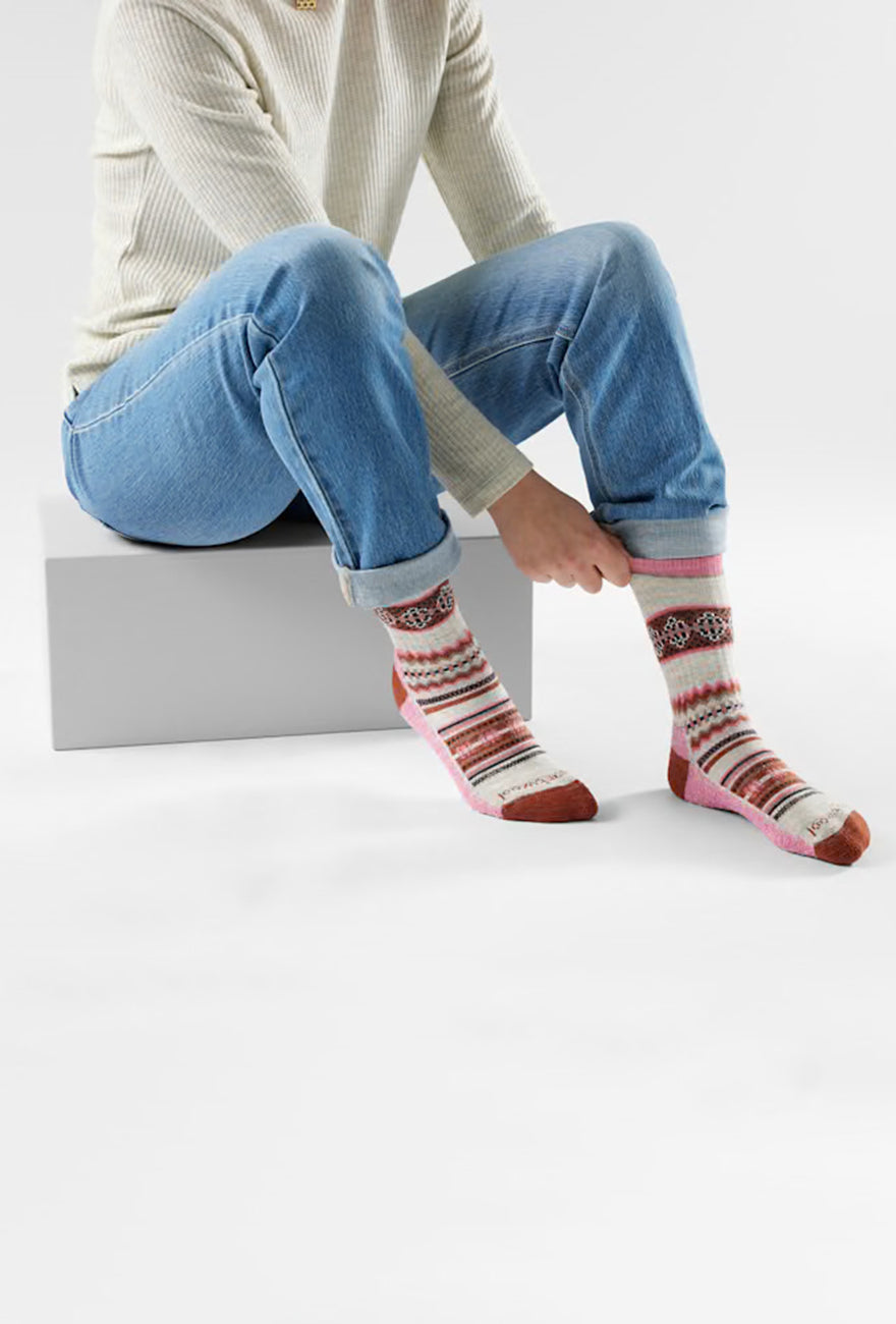 Smartwool Everyday Cozy Snowed In Crew, Garden Pink 